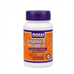 NOW FOOD Vitamin D3 5000 IU 120 softgels